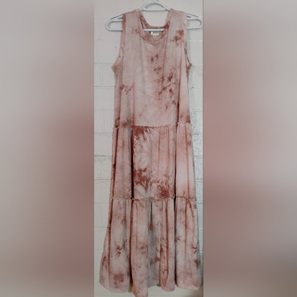 Bohemian Cottagecore Tye Dye Maxi Dress